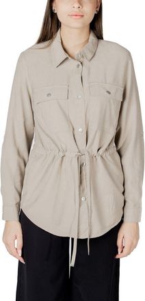 Only Enige Beige Viscose Blouse