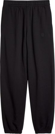 Anine Bing Karter Logo-embroidered Cotton Sweatpants - Black - S (UK8-10 / S)