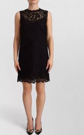 Dolce & Gabbana floral lace sleeveless knee-length dress