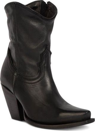 Freebird by Steven Firebird Leather Bootie in Black at Nordstrom, Size 11