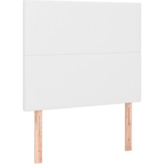 vidaXL Cabeceros 2 Unidades De Cuero Sint&eacute;tico Blanco 80x5x78/88 Cm Vidaxl