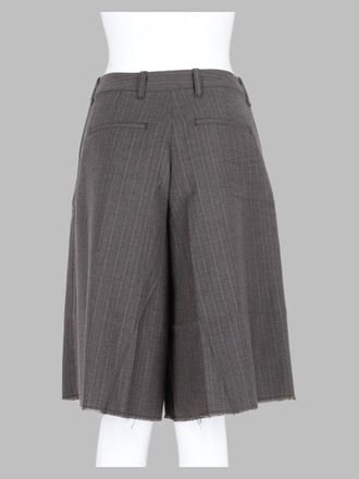 Our Legacy Virgin Wool Cotton Blend Bermuda Shorts - Gray