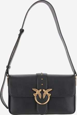 Pinko Pinko Leder-Umh&auml;ngetasche mit Logo
