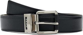Izod Reversible Leather Belt Mens Belts Brown : MD (34-36)