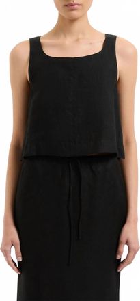 Nude Lucy Thilda Linen Top In Black