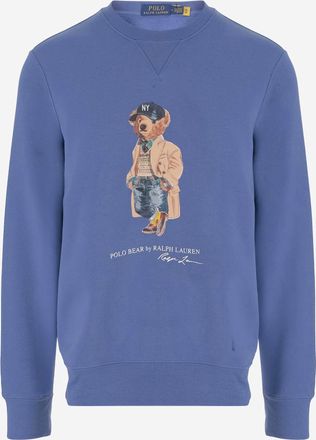 Polo Ralph Lauren Felpa Polo Ralph Lauren in misto cotone con stampa Polo Bear
