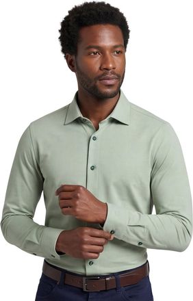 Olymp overhemd Olymp Level Five 24/7 slim fit groen effen katoen