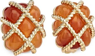 Kenneth Jay Lane Orecchini a clip - Arancione