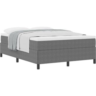 vidaXL Estructura De Cama Gris Claro 140 X 200 Cm Telas De Pana Vidaxl