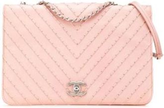 Chanel Borsa a tracolla con borchie Pre-owned - - Pre-owned - Donna - Rosa - ONE SIZE