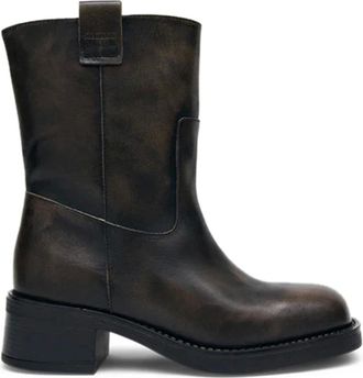 Alohas Rajan Leather Boots - female - ALOHAS - Ankle Boots - Brown - 6 UK - Shoes