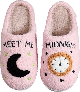 Generic Mens Womens Slippers Cotton Slippers Warm Comfortable Comfortable Cotton Slippers Lightweight Winter Cabin Memory Foam Slippers Plush Slippers for Men