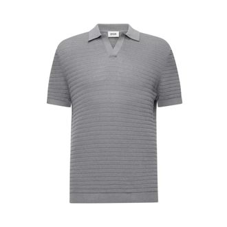 Drykorn Mercerized Cotton Polo Shirt - male - Drykorn - Polo Shirts - Gray - XL - Tops
