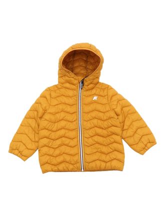 K-Way Piumino Giallo Con Cappuccio