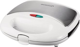 Brentwood Non Stick Compact Dual Sandwich Maker in White