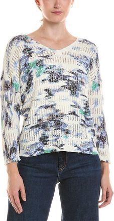 Nic+Zoe Nic & Zoe Water Lilies Pointelle Sweater