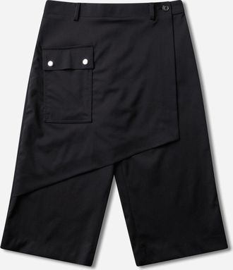 Kiko Kostadinov Women s Linnet Wrap Culottes Crow Black
