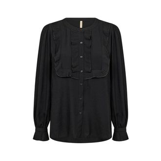 Soyaconcept Dames, Blouses & Shirts, Zwart, Maat: XL