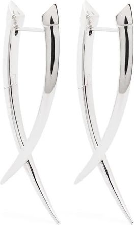 Shaun Leane Sabre Crossover earrings - Argento