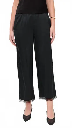 Staud Kirby Silk Pant In Black
