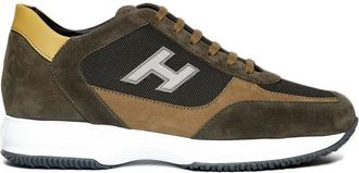 Hogan Suede And Corduroy Interactive Sneakers
