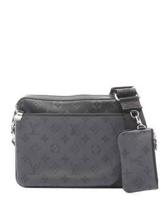 Louis Vuitton 2021-2025 Monogram Eclipse Trio Messenger crossbody bag - Black