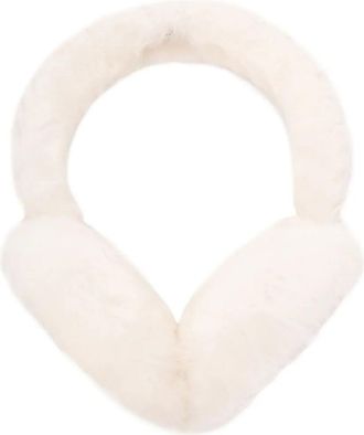 UGG sheepskin logo-embroidered earmuffs - Neutrals