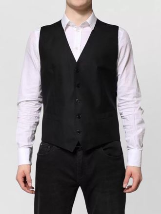 Dolce & Gabbana wool silk single breasted suit jacket