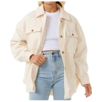 Rip Curl High Tide Fleece Shacket Fleecejacke f&uuml;r Damen | beige