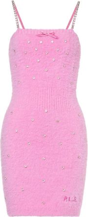 Philosophy di Lorenzo Serafini Jurken met strassbandjes - Dames - Korte kleedjes - Roze - XS - Kleedjes