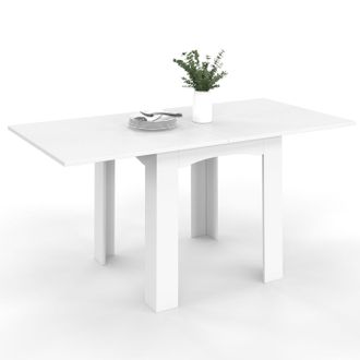 IDMarket Tavolo Da Pranzo Allungabile Dona 4-8 Persone Bianco 80-160 Cm