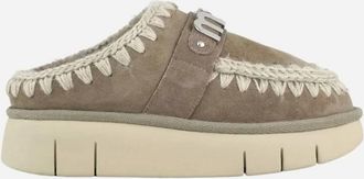 Mou Womens Bounce Clogs In Elephant Grey