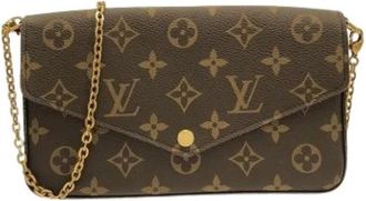 Louis Vuitton Pre-owned Cross Body Bags, female, Brown, Size: ONE SIZE Pre-owned Pochette Shoulder Bag