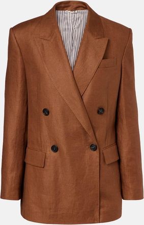 Brunello Cucinelli Blazer doppiopetto in lino