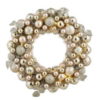 MiCa Decorations Corona decorativa oro h8.5xb47xl47cm