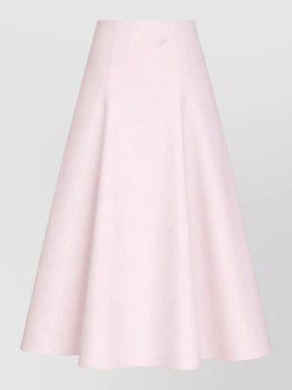 Jacquemus triangle cotton skirt high waist flare