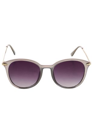 Laura Scott Sonnenbrille LAURA SCOTT mit hellgoldfarben gl&auml;nzenden B&uuml;gel, Damen, grau, leicht durchscheinend, leicht gl&auml;nzend, leicht transparent, Sonnenbrillen S