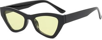 Generic Mens Outdoor Commuter Sunglasses Womens Vacation Trend Driving Sun Glasses(Yellow)