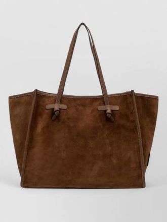 Gianni Chiarini marcella shoulder bag contrast stitching suede