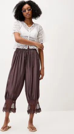 Twik Womens Lace ankle blousing pant