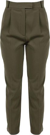 Patrizia Pepe Pantaloni dritti alla caviglia - - Trousers - Donna - Verde - M