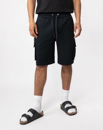 Moose Knuckles Hartsfield Mens Cargo Shorts - Black - Size Medium