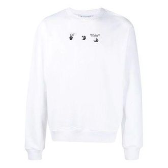 Off-white Mens Off-White FW21 Arrows Pattern Loose Fit White OMBA054F21FLE0130145