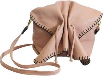 Carlos Falchi Butterfly Leather Bag in Dusty Rose at Nordstrom