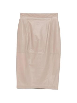 Max Mara Leather Skirt
