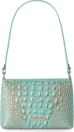 Brahmin Lorelei Croc Embossed Leather Shoulder Bag in Waterfall at Nordstrom