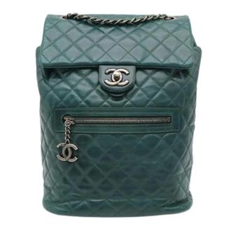 Chanel Pre-owned Zaino Vintage in Pelle - - Pre-owned - Donna - Verde - ONE SIZE