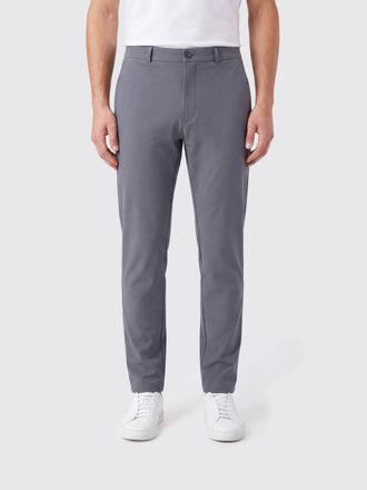 Roberto Ricci Design Slim Fit Chino Trousers in Technical Jersey with Mid-Rise Waist