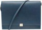 Smythson Blue Leather Grosvenor iPad Clutch