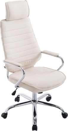 Clp Silla De Oficina Rako Tela Crema